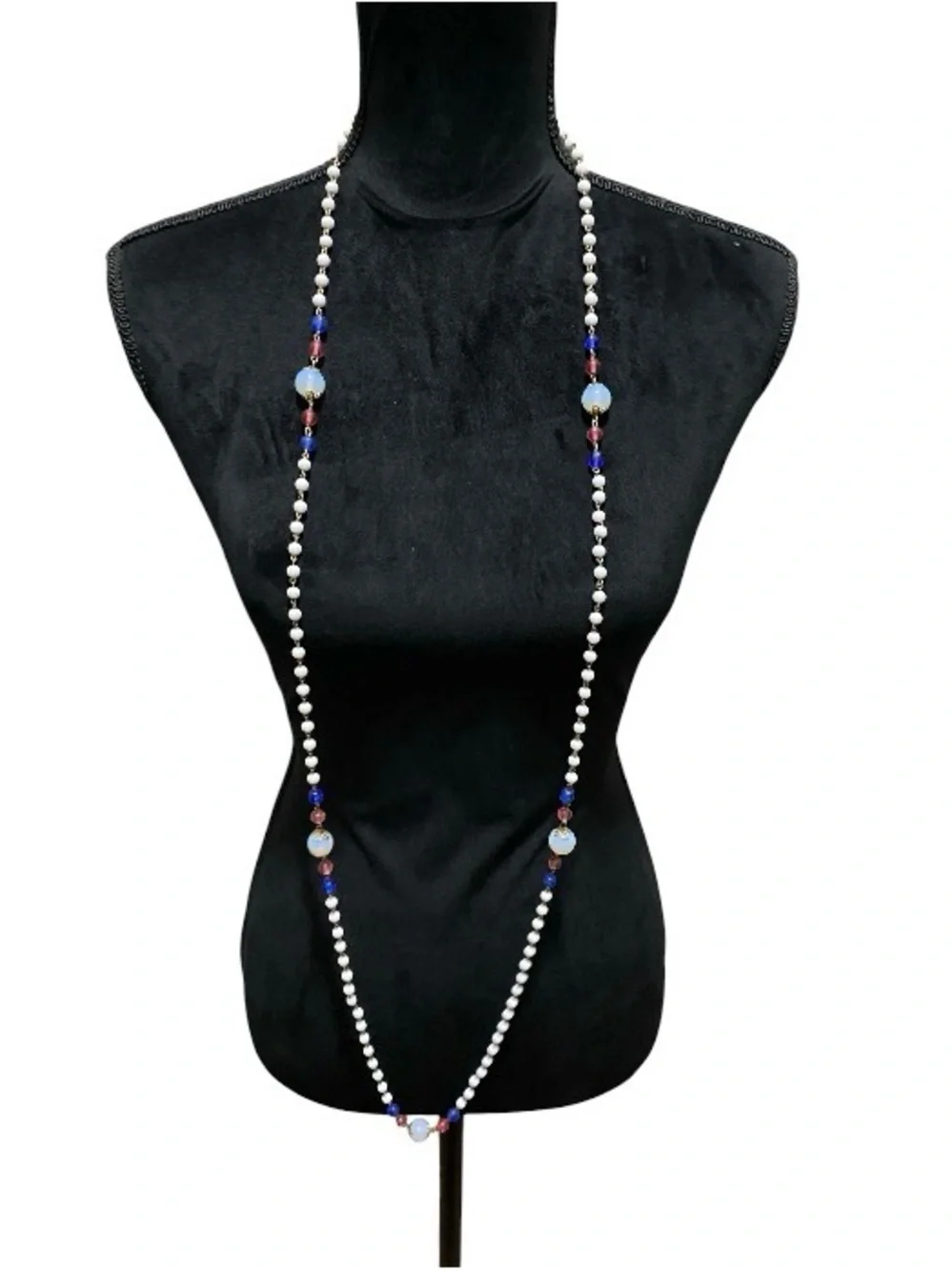Coro Vintage Flapper Sautoir Beaded Necklace